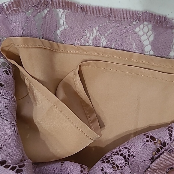 Free People lavender & tan spaghetti strap dress size 0 - Picture 7 of 12